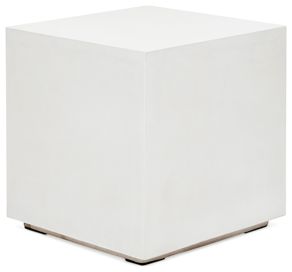 Angosto End Table Ivory   Contemporary   Side Tables And End Tables   by Peachtree Fine Furniture  Houzz