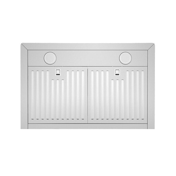 30 inch 400 CFM Convertible Wall Mount Range Hood in Stainless Steel - Ducted Exhaust Kitchen Vent