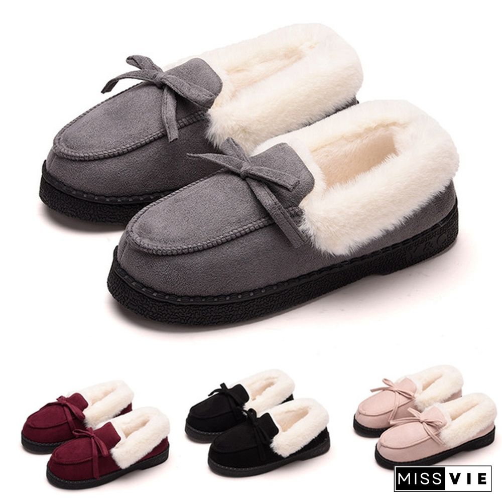 New Winter Warm Women Boots Home Plush Slippers Soft Indoor Shoes Home Slippers