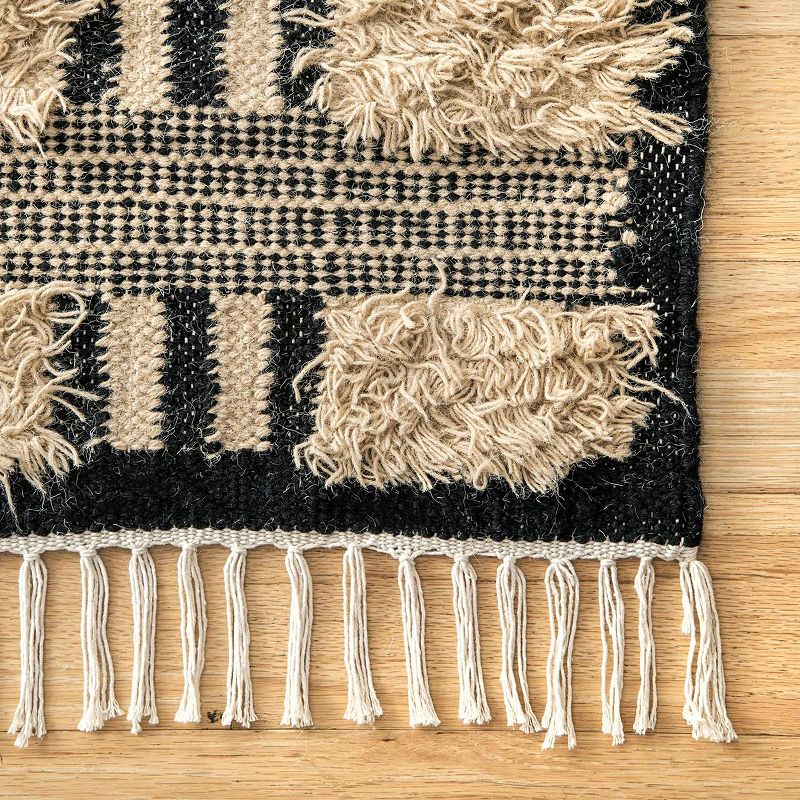 nuLoom Marianna Shaggy Tribal Stripes Area Rug