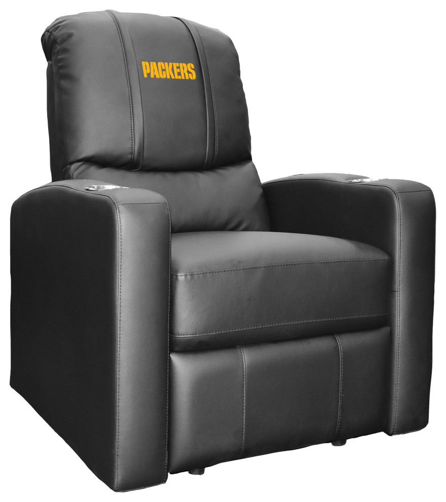 Green Bay Packers Secondary Man Cave Home Theater Recliner   Contemporary   Recliner Chairs   by DreamSeats LLC  Houzz