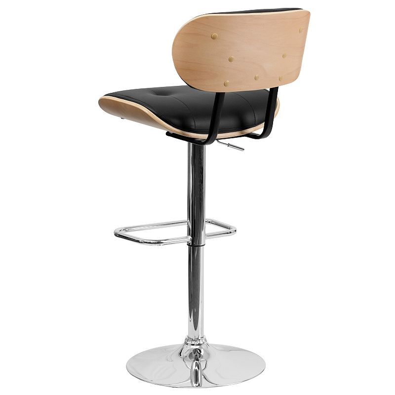 Flash Furniture Tufted Adjustable Height Bar Stool