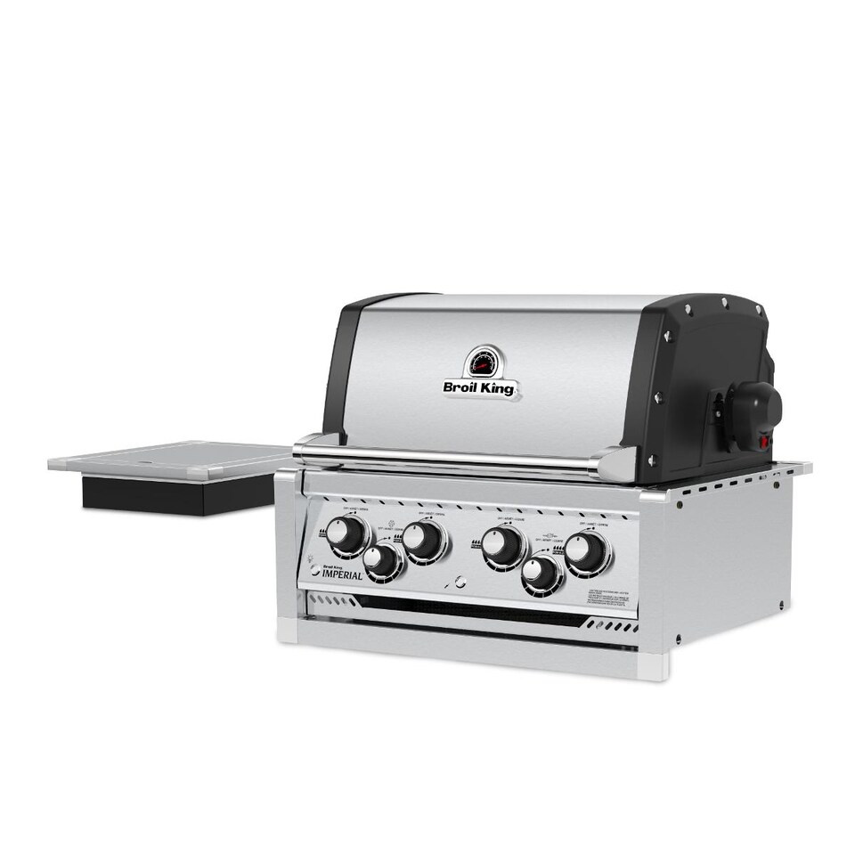 Broil King Imperial 490 4-Burner Built-In Propane Gas Grill With Rotisserie and Side Burner