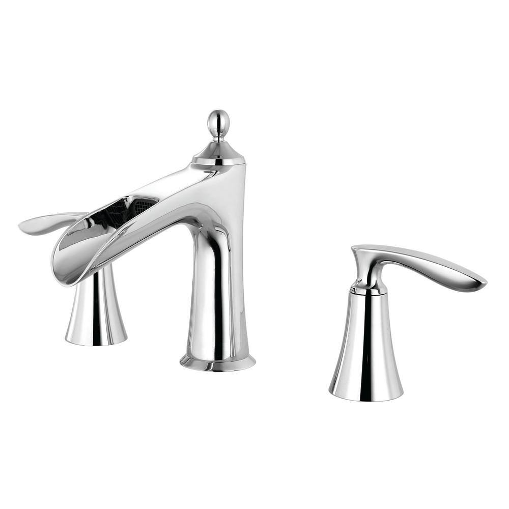 CMI inc Aegean Two Handle Top Deck Mount Roman Tub Faucet in Polished Chrome Finish 192-6440