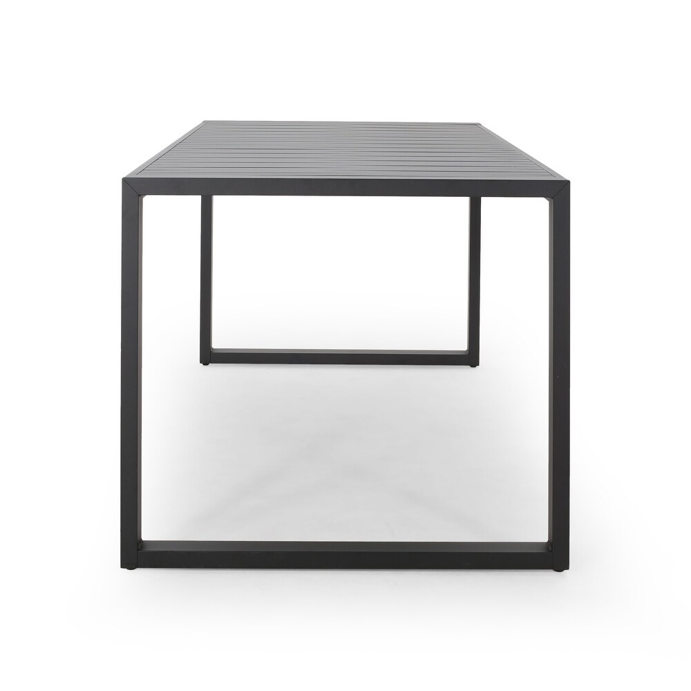 Navan Modern Aluminum Outdoor Dining Table by Christopher Knight Home   70.00\