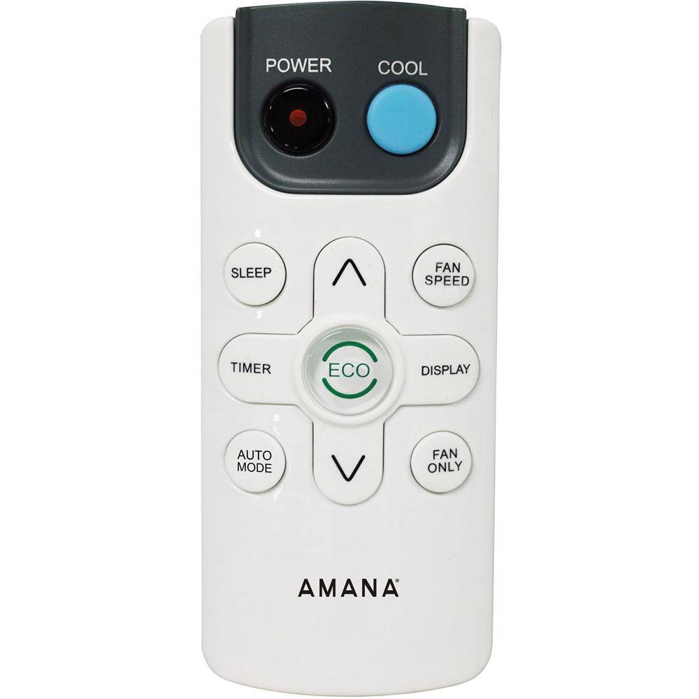 Amana 24000 BTU 230V Window AC w Remote for Rooms up to 1500 sq.ft 24-Hour Timer 3-Speed Auto-Restart Digital Display ​White AMAP242BW