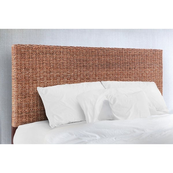 Ashbury Woven Wicker Rattan Abaca Headboard Queen - - 33034920