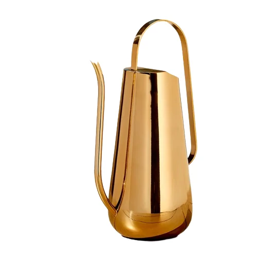 Stylish Metal Watering can for home garden Gold color modern design Flower Water Surahi shape metal watering can Garden Supplies