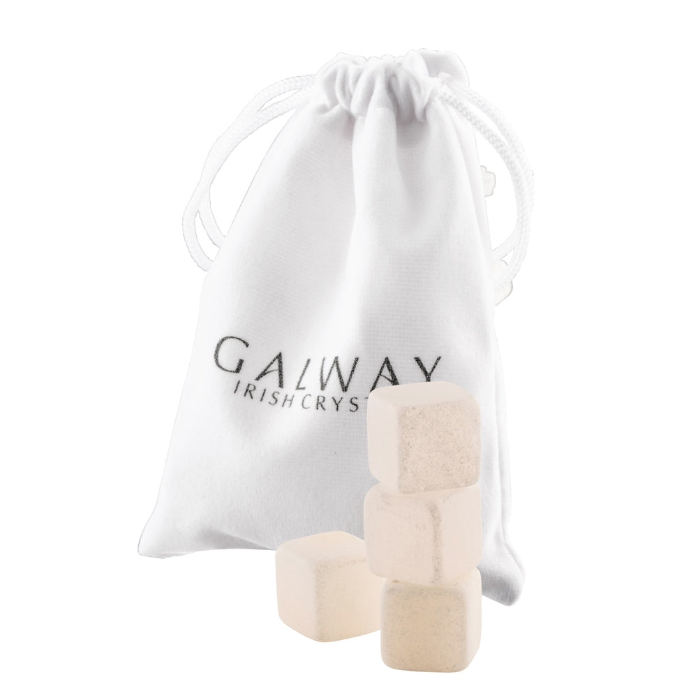 Galway Crystal Cooling Stones Set of 4  - White Jade