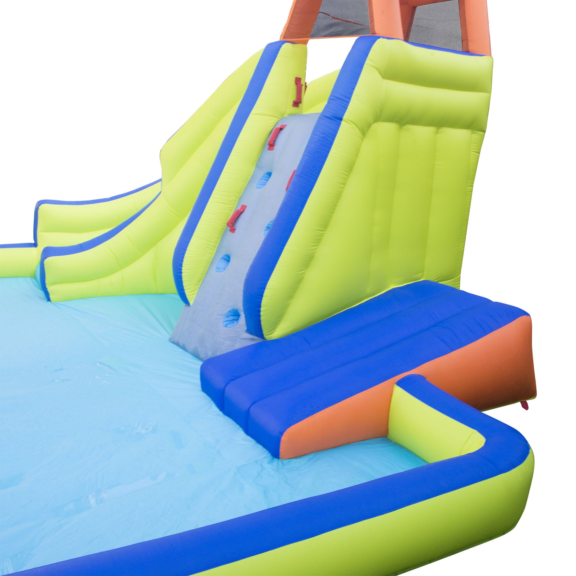 Banzai Inflatable Arcade Splash Water Park Slide W/ SkeeBall Toss, Soccer & Basketball