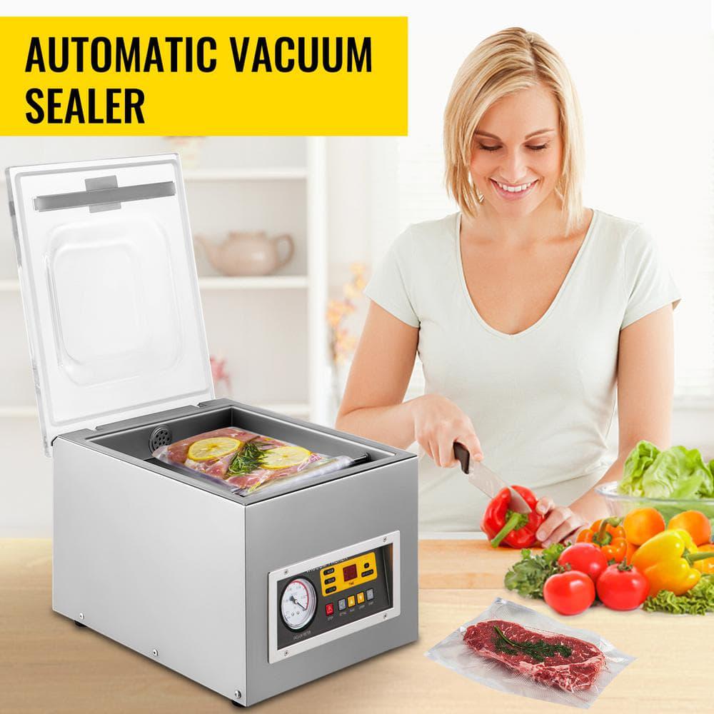 VEVOR Food Vacuum Sealer Machine 120 Watt Chamber Packaging Sealer 110Volt for Food Saver Home Commercial Kitchen