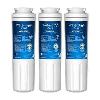 Waterdrop WDP-F07-3 Refrigerator Water Filter Replacement for Whirlpool EDR4RXD1 EveryDrop Filter 4 UKF8001AXX-200(3-Pack) B-WDP-F07-3