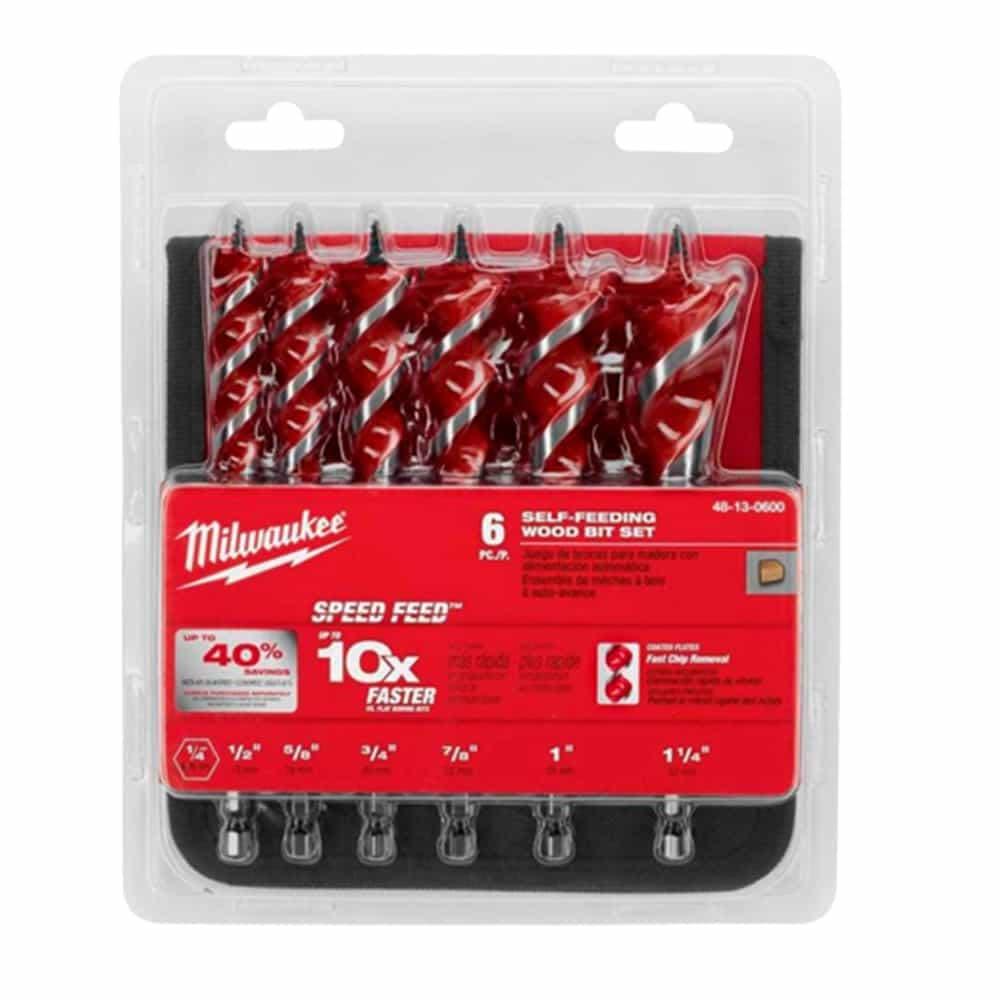 MW 6-1/2 in. SPEED FEED Wood Bit Set (6 Piece) 48-13-0600 from MW