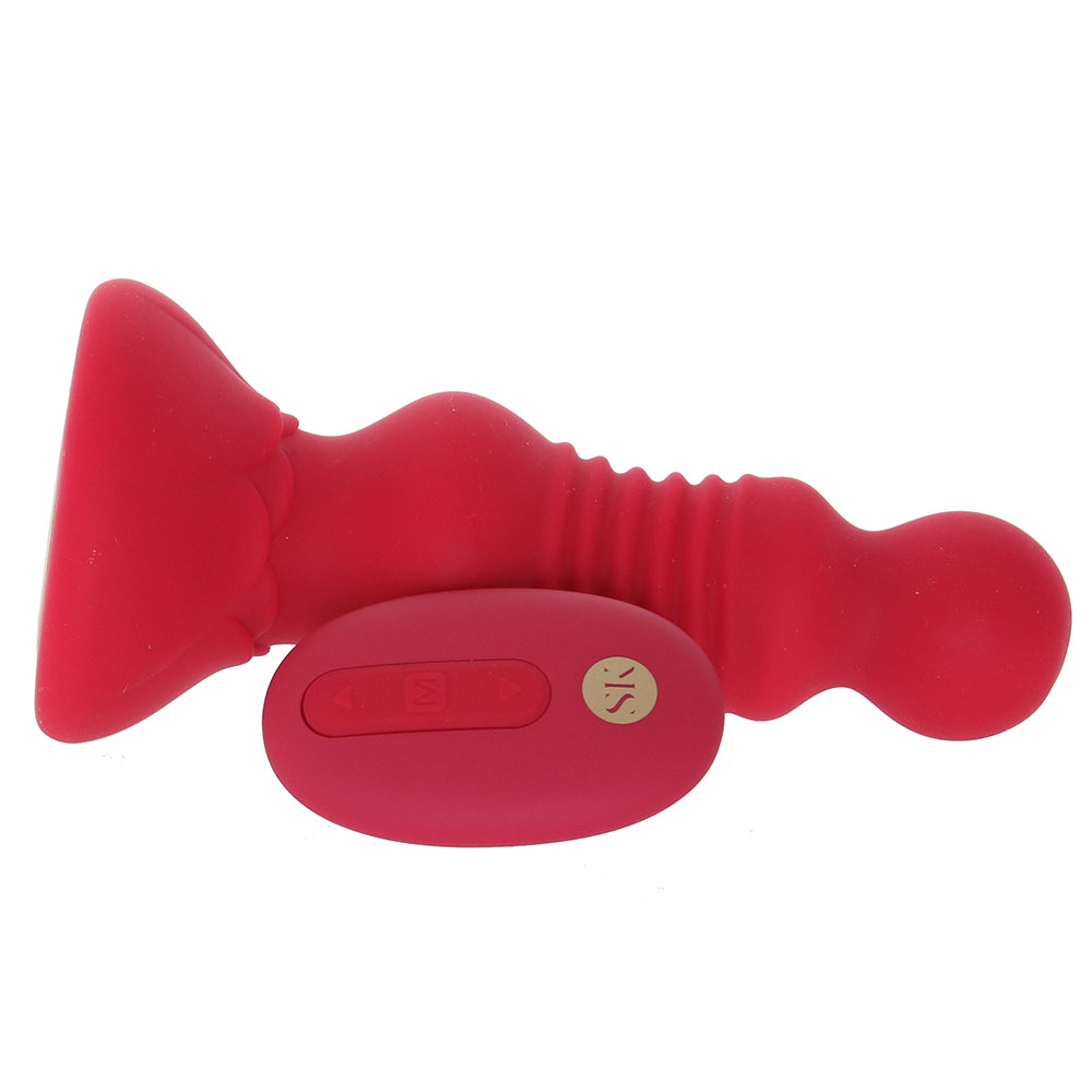 Secret Kisses Rosebud Thrusting Butt Plug