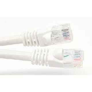 Micro Connectors Inc 75 ft. Category 6 UTP RJ45 Patch 24 AWG Cable White E08-075W