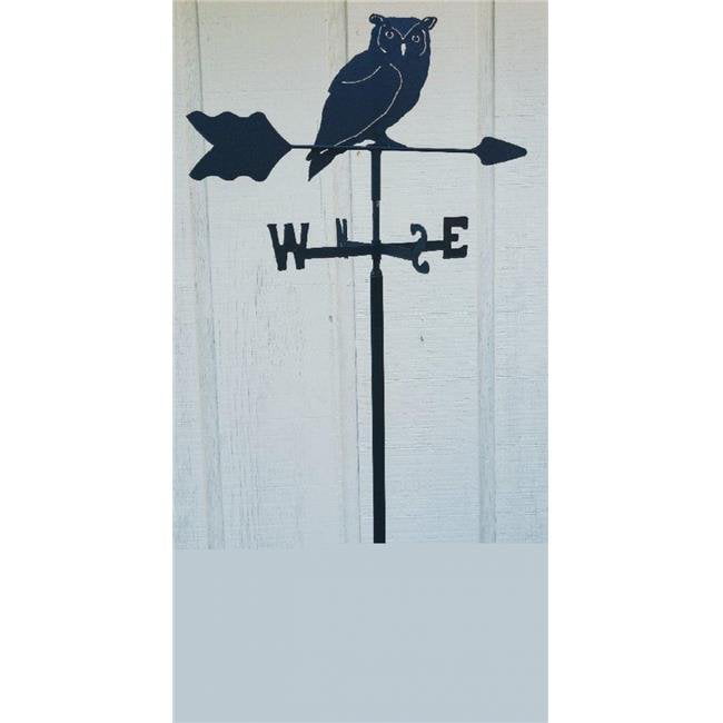 The Lazy Scroll owlin Owl Garden Mount Weathervane