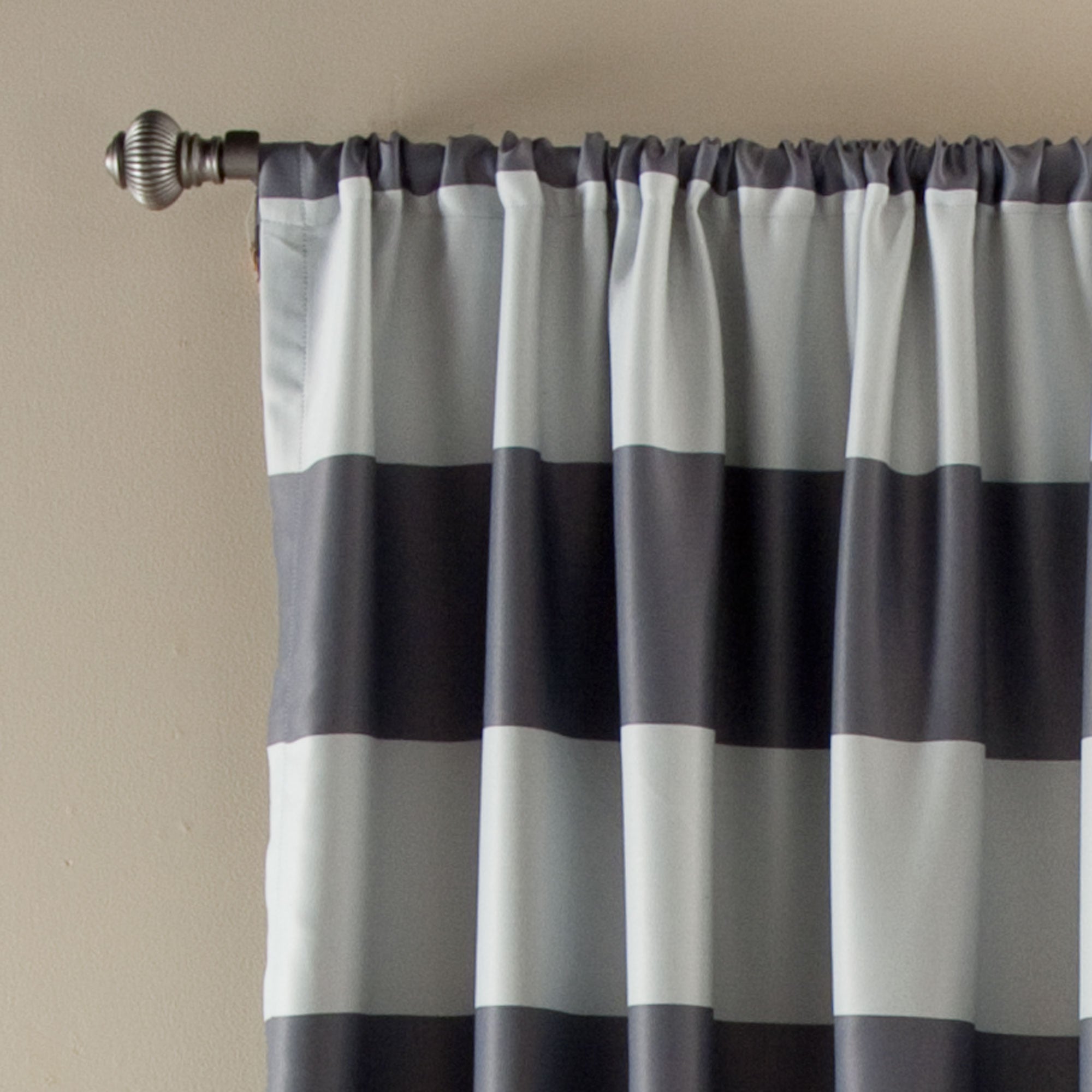 Stripe Blackout Window Curtain Set