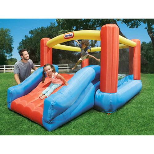 Little Tikes Jr. Jump 'n Slide Bouncer - Inflatable Jumper Bounce House