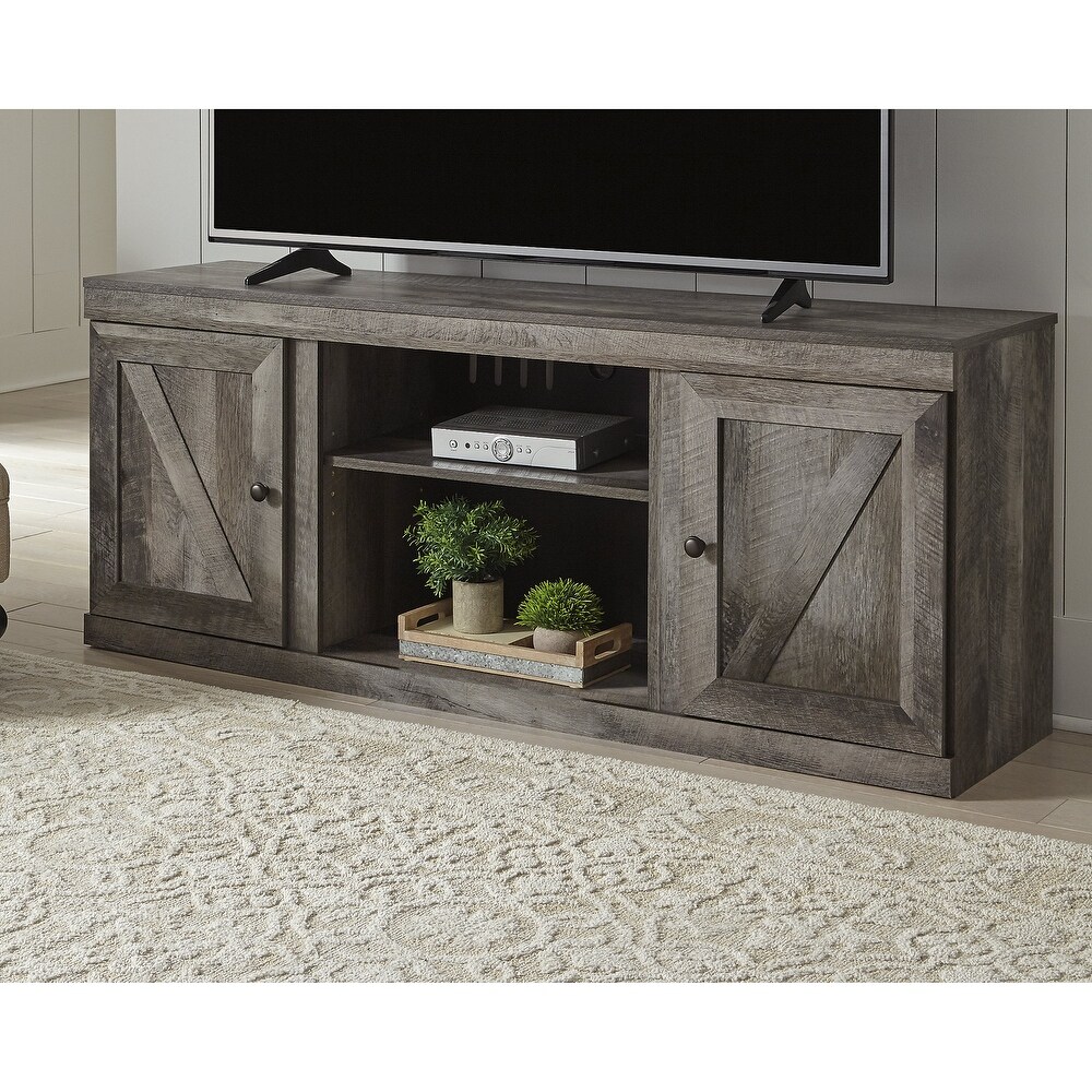 Signature Design by Ashley Wynnlow Weathered Woodgrain 60 inch TV Stand