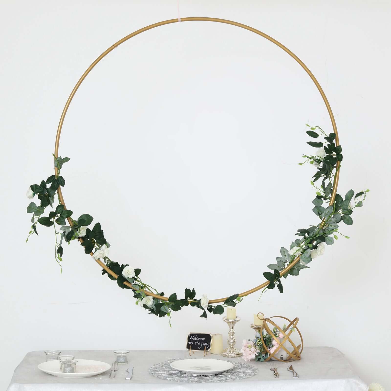 Gold Heavy Duty Metal Hoop Wreath, Floral Hoop 40