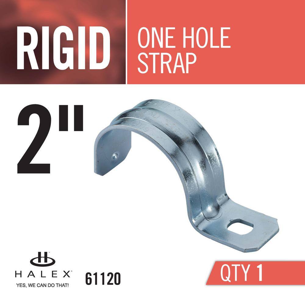 Halex 2 in. Rigid 1-Hole Strap 61120