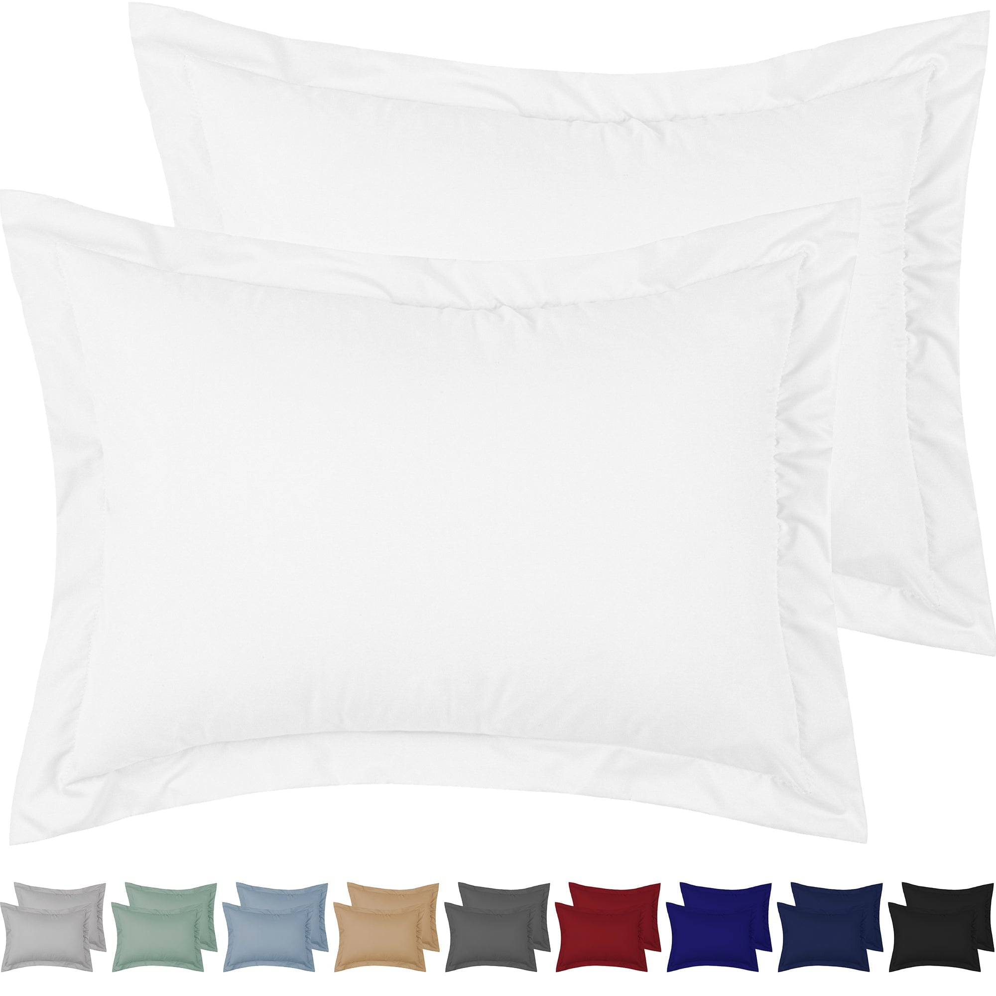 Mellanni Pillow Shams Set of 2 - Iconic Collection Decorative Pillow Covers / Cases 20