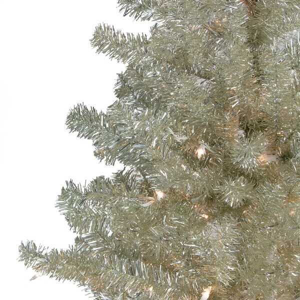 Sheer Champagne Artificial Tinsel Christmas Tree