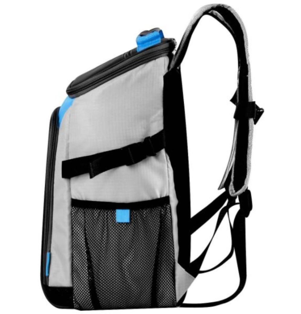 Igloo Backpack Trek Softside Cooler Top Grip 28 Can Blue/Gray