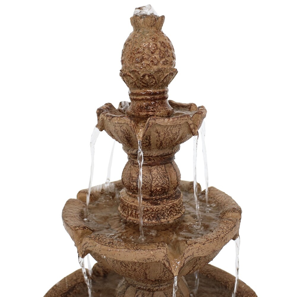 4 Tier Electric Pineapple Water Fountain Lightweight   Choose Color