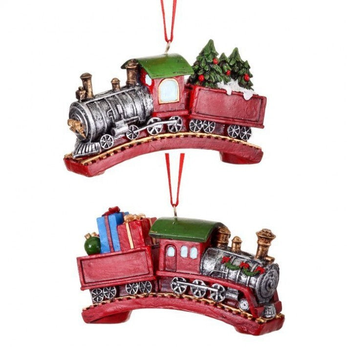 3.5 Toy Train Ornament Set Of 6