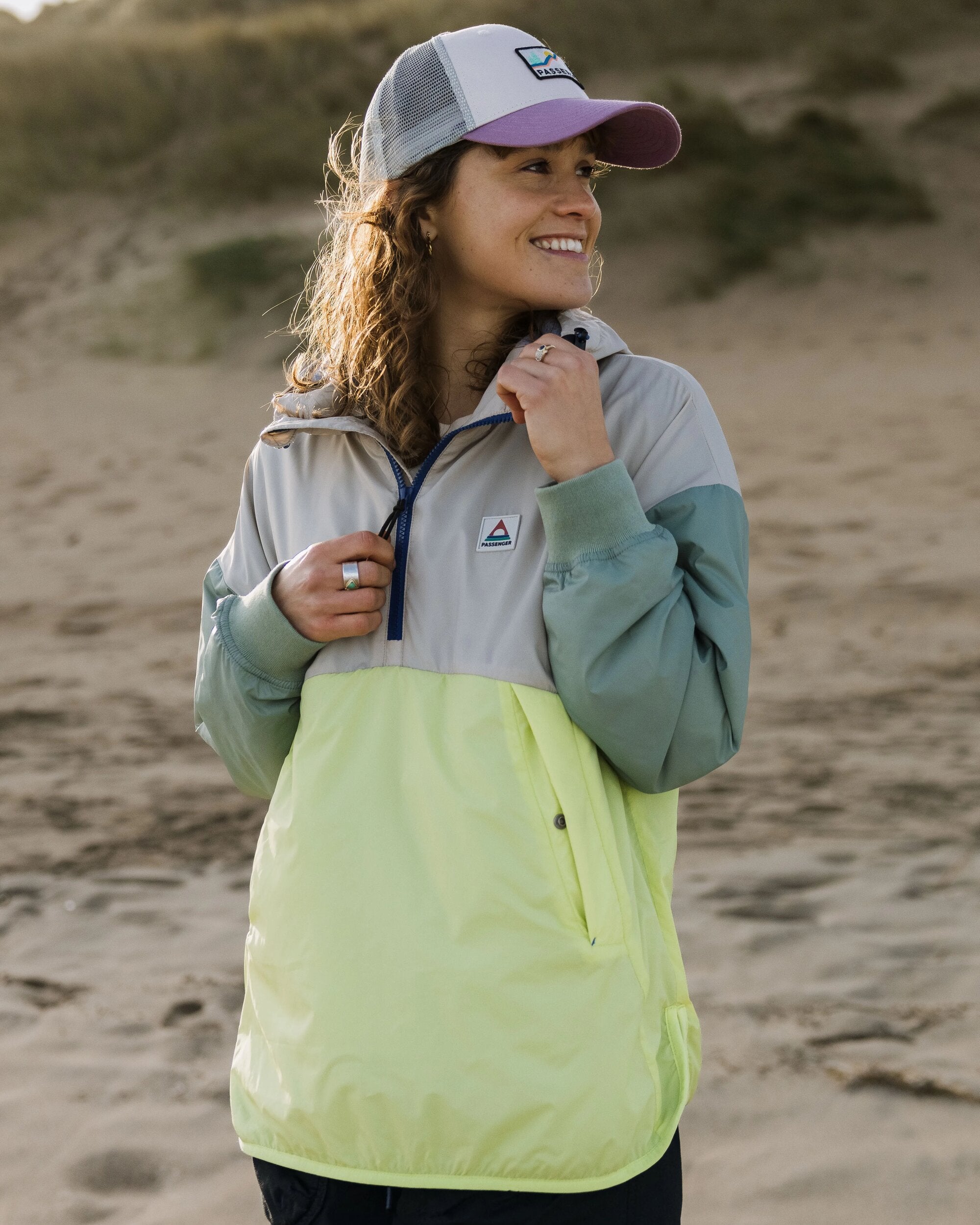 Moonlight Recycled Insulated Smock - Lime Juice