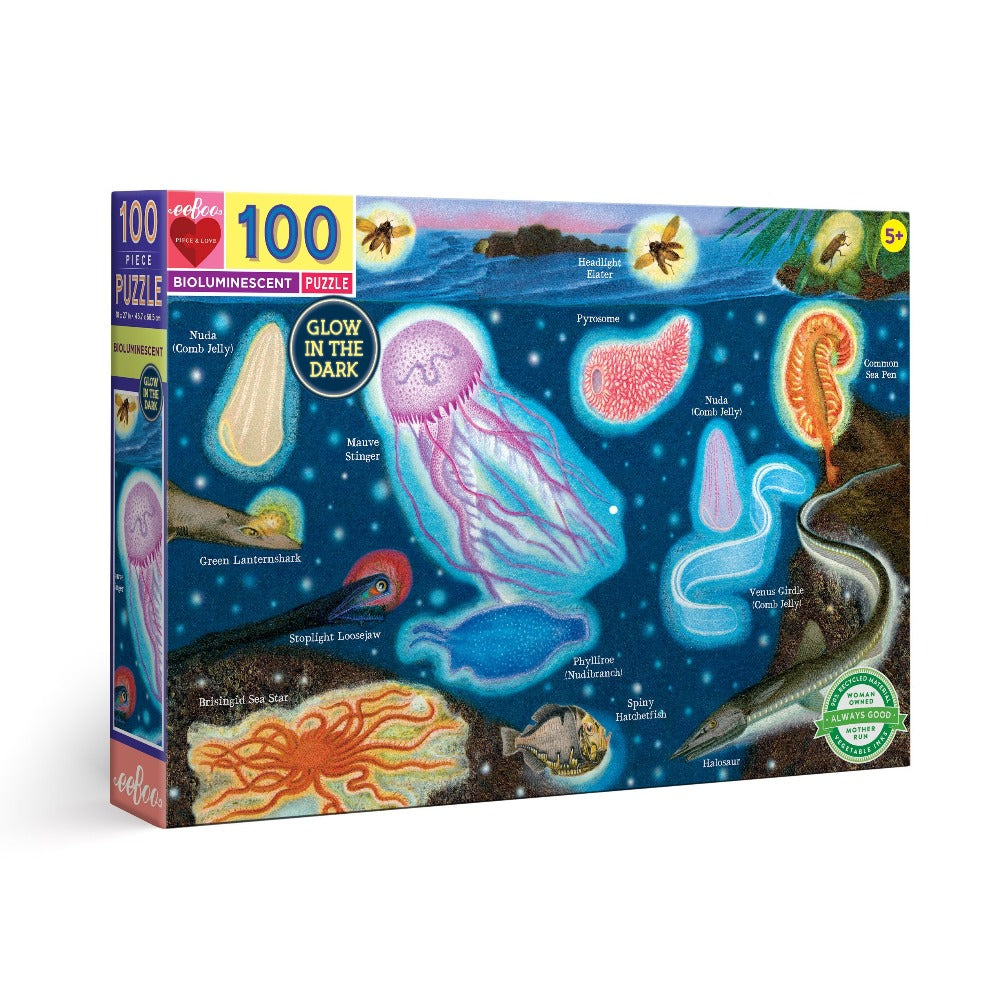 100 Piece Puzzle - Bioluminescent by Eeboo