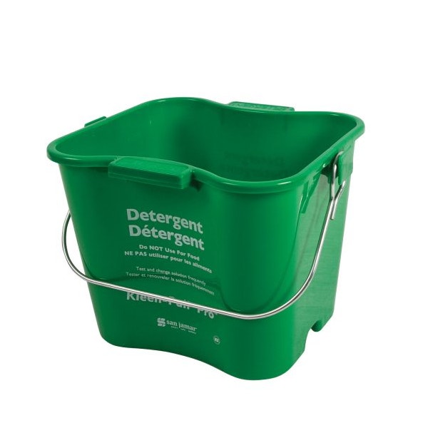 San Jamar KPP97GN Cleaning Kleen-Pail， 3 Qt.， Green