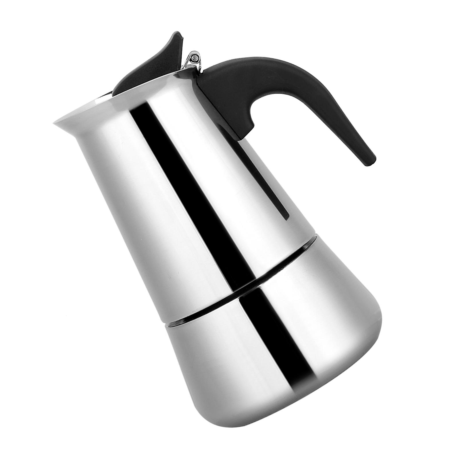 Portable Stainless Steel Coffee Pot Moka Espresso Maker Mocha Pot (100ml)