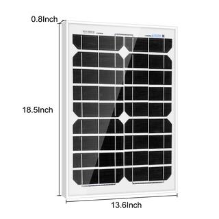 ACOPower 20-Watt 12-Volt Mono Solar Panel Compatible with Portable Chest Fridge Freezer Cooler HY020-12M