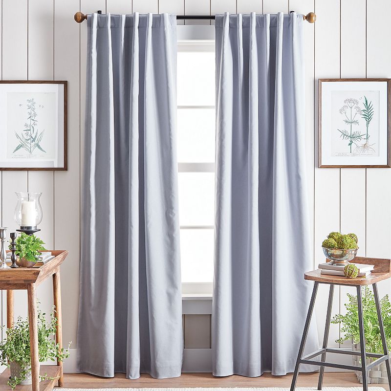 Martha Stewart Lido Backtab 2 Window Curtain Panels