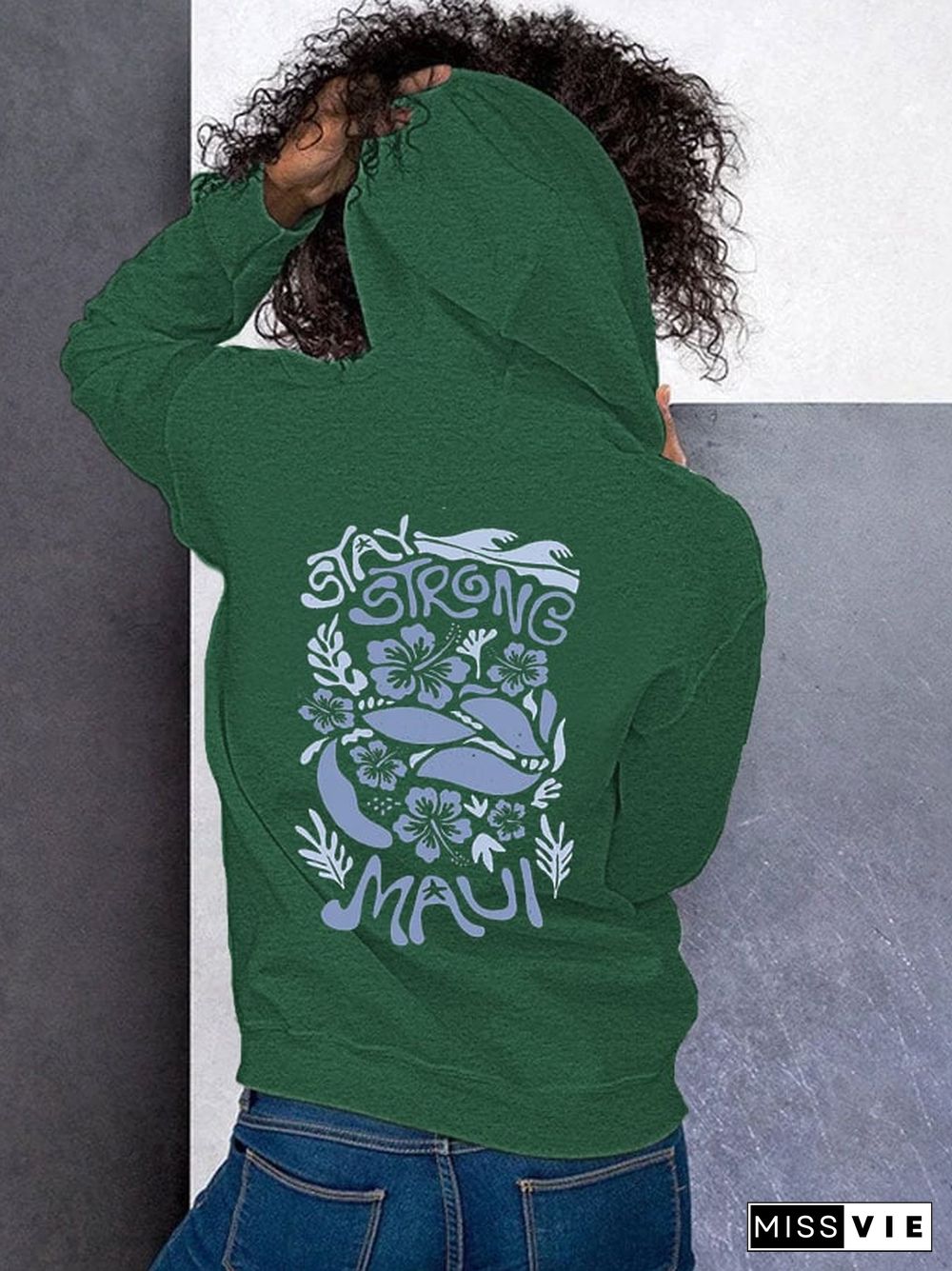 Women's Lahaina Strong Print Hoodie