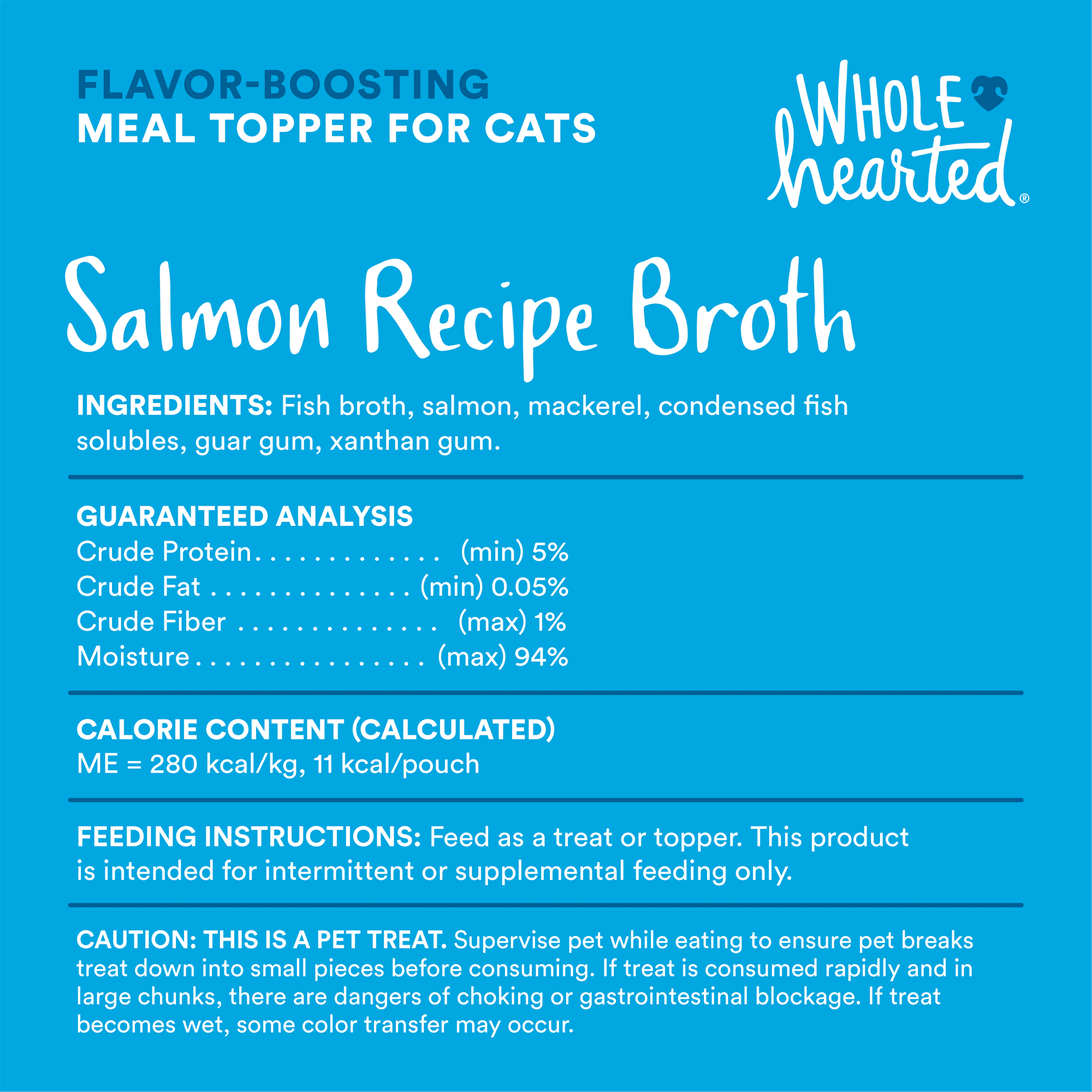 WholeHearted Flavor-Boosting Wet Cat Meal Topper Broths Variety Pack， 1.4 oz.， Count of 12