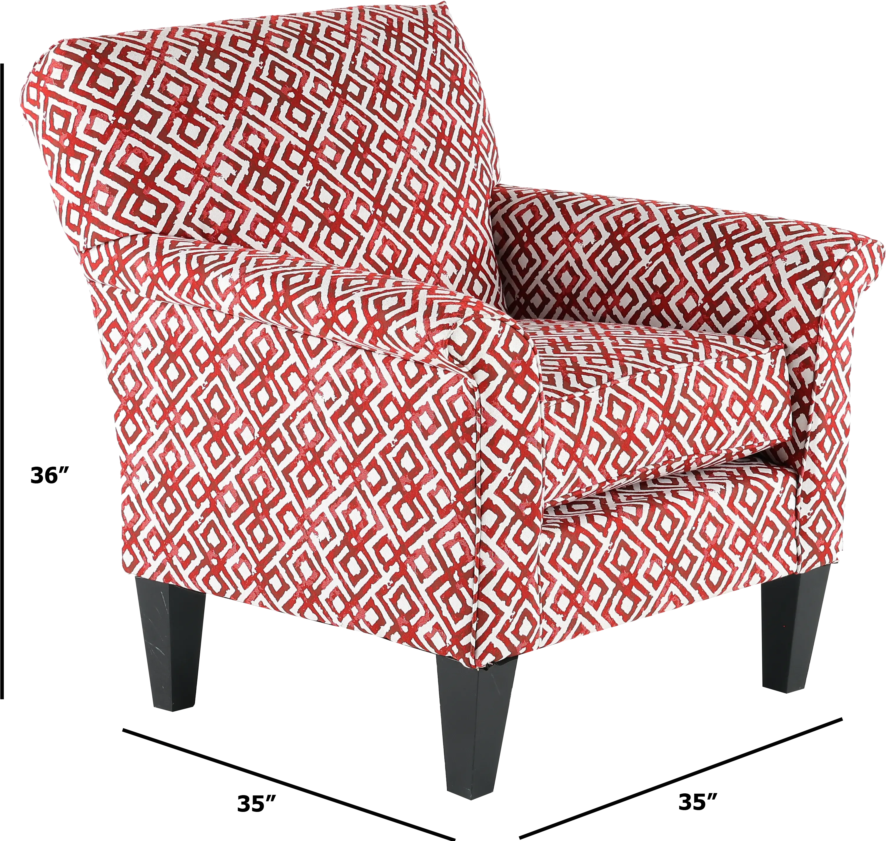 Naomi Red Accent Chair