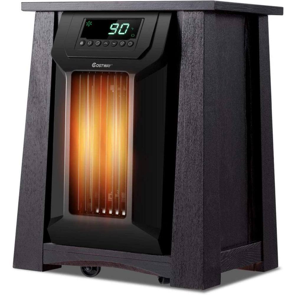 Costway 1500-Watt Electric Infrared Space Heater with LED Display Screen GHM0100