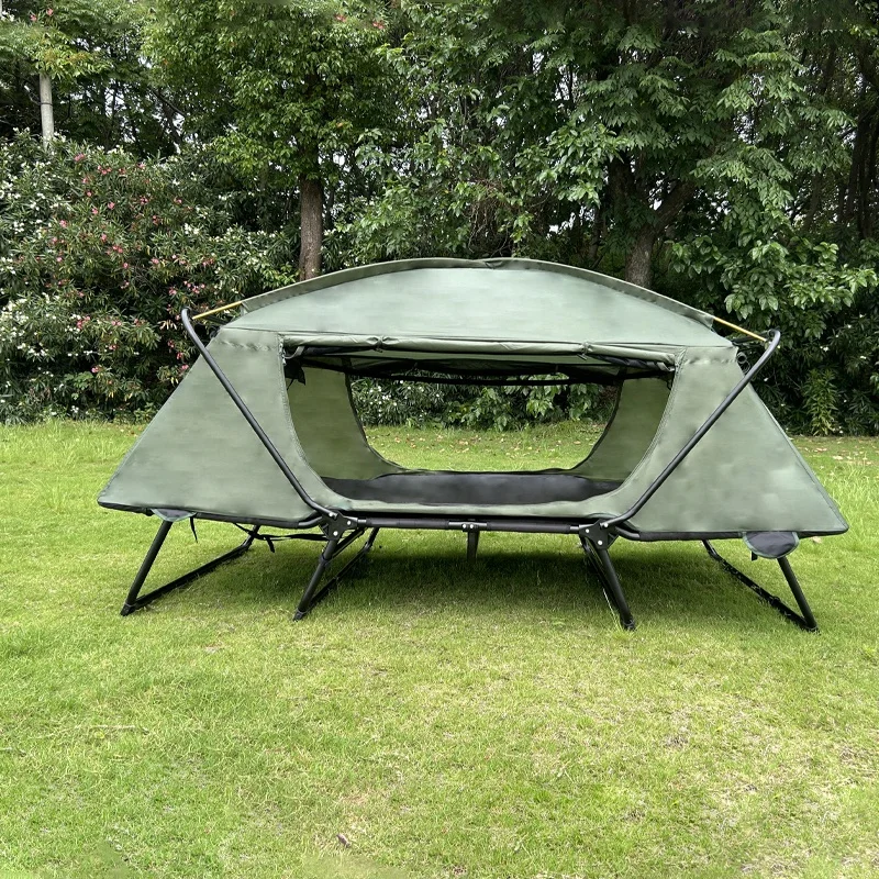 Factory price Ultralight 2 person Double Layers tent oxford Aluminum Pole winter Camping Tent Cot for sleeping