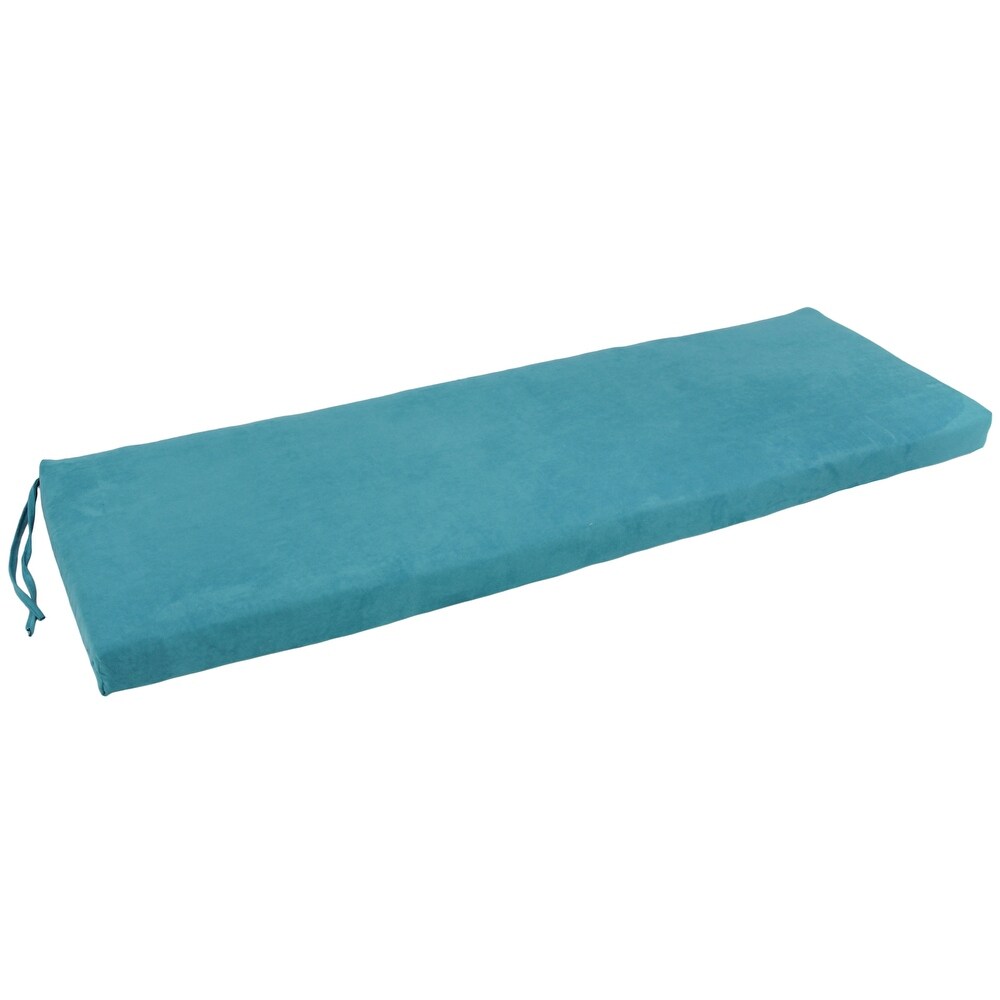 Microsuede Indoor Bench Cushion (57   60   or 63 inches wide)