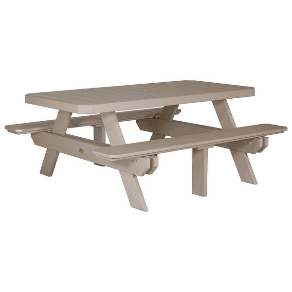 Poly Lumber 6' Rectangular Picnic Table