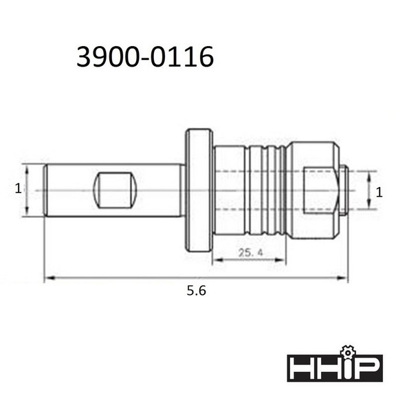 ABS Import Tools 1 ARBOR X 1 STRAIGHT SHANK STUB...