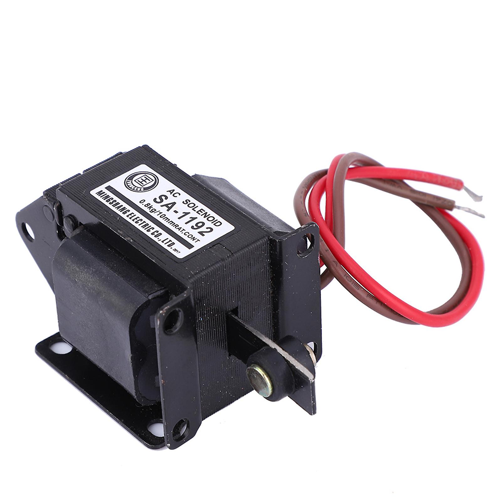 Sa-1192 Ac Solenoid Electromagnet Push Pull Type Electric Magnet 220vac 7.8n Stroke 10mm