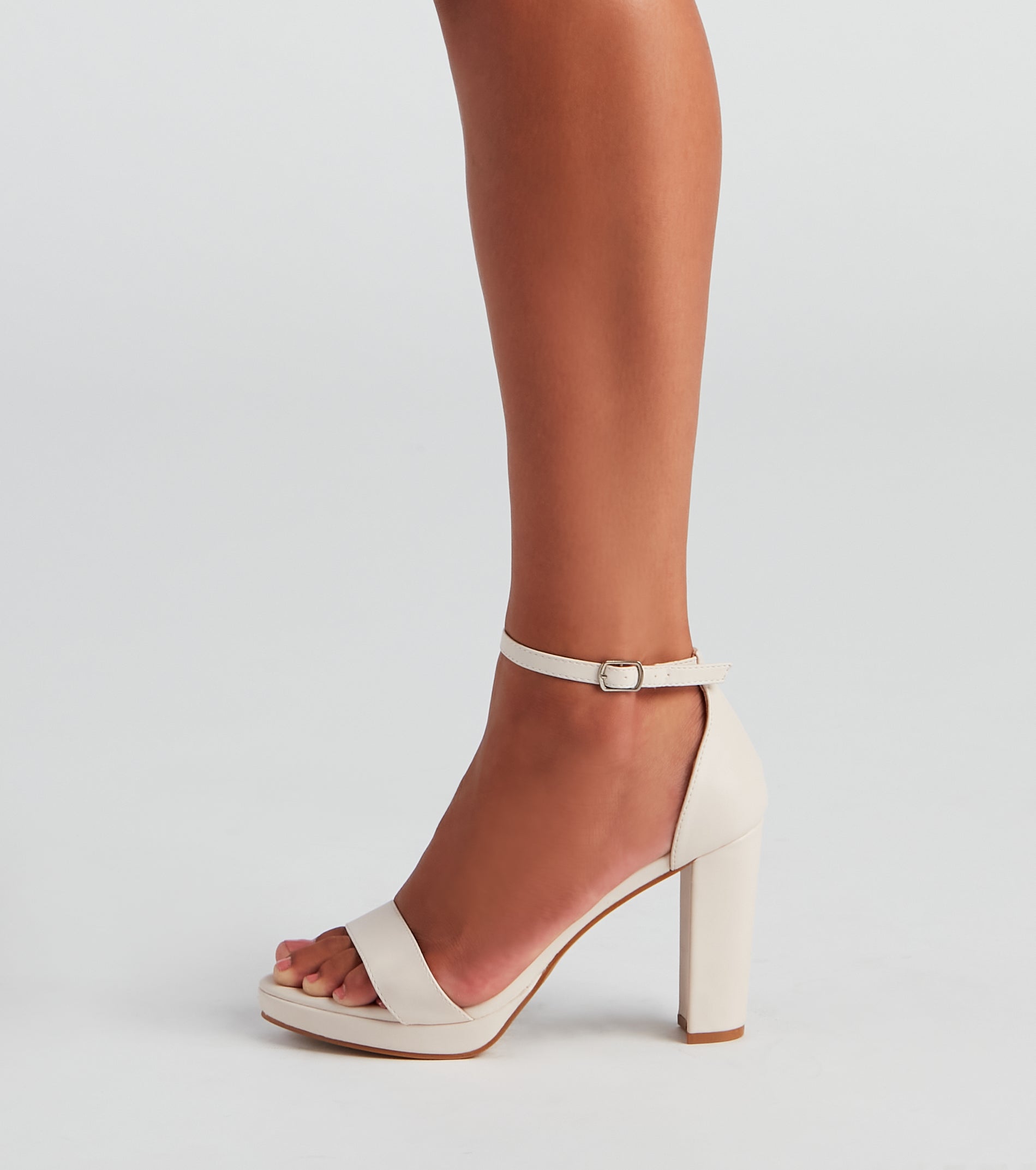 Just The Basics Platform Block Heels