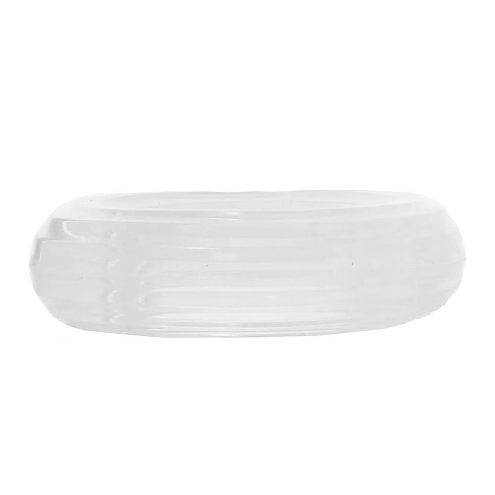 Medium Premium Silicone Cock Ring in Clear