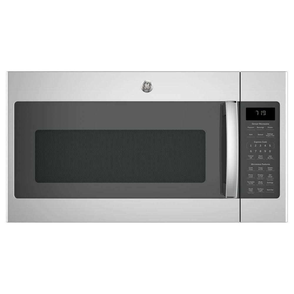 GE 19 cu ft OvertheRange Microwave in Stainless Steel with Sensor Cooking