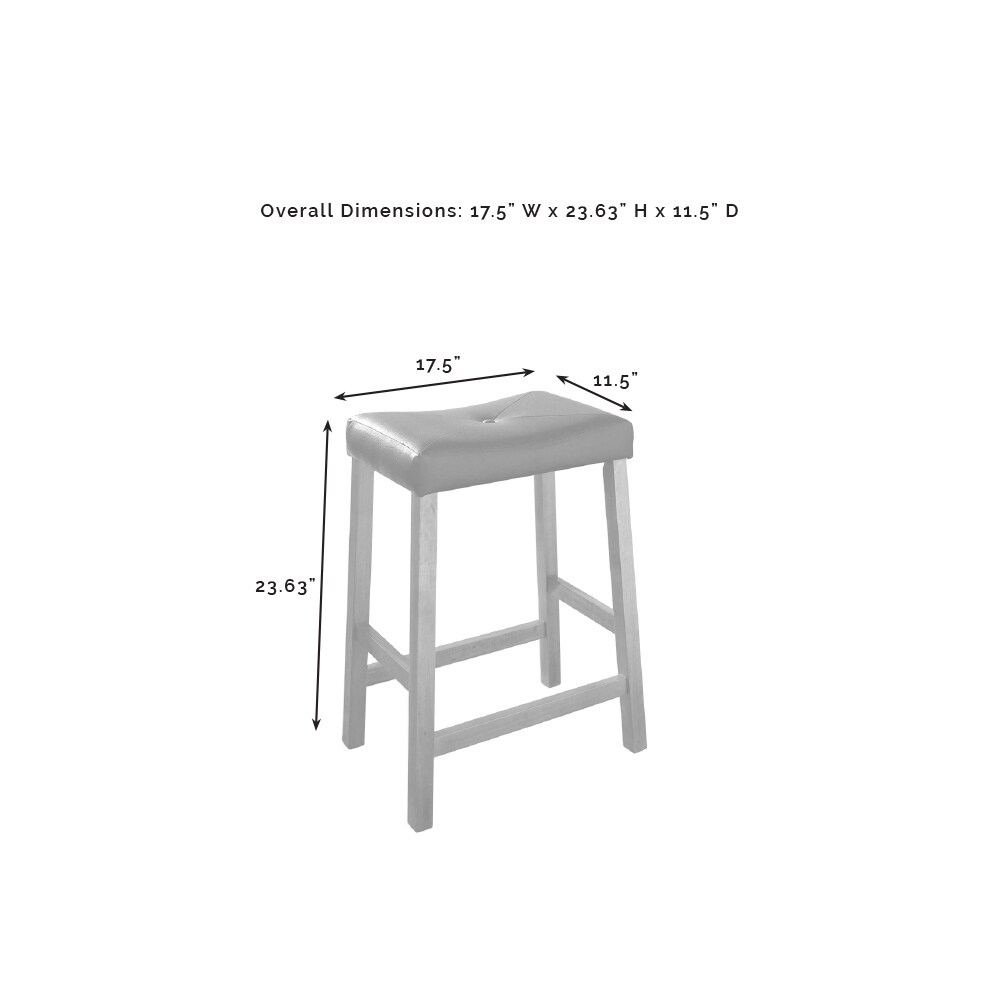 Crosley Julia Island with Upholstered Saddle Stools   51\