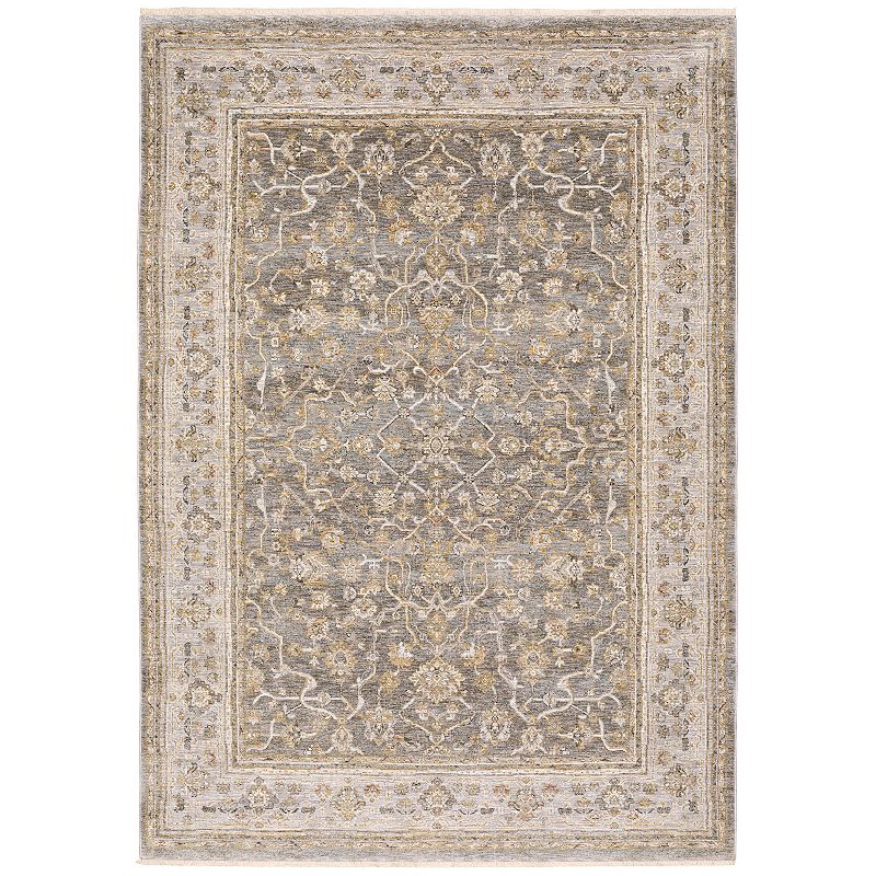 StyleHaven Mascotte Floral Traditional Fringed Area Rug